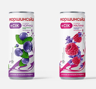 Моршинська з соком в банці 0,33 л