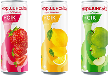 Моршинська з соком в банці 0,33 л